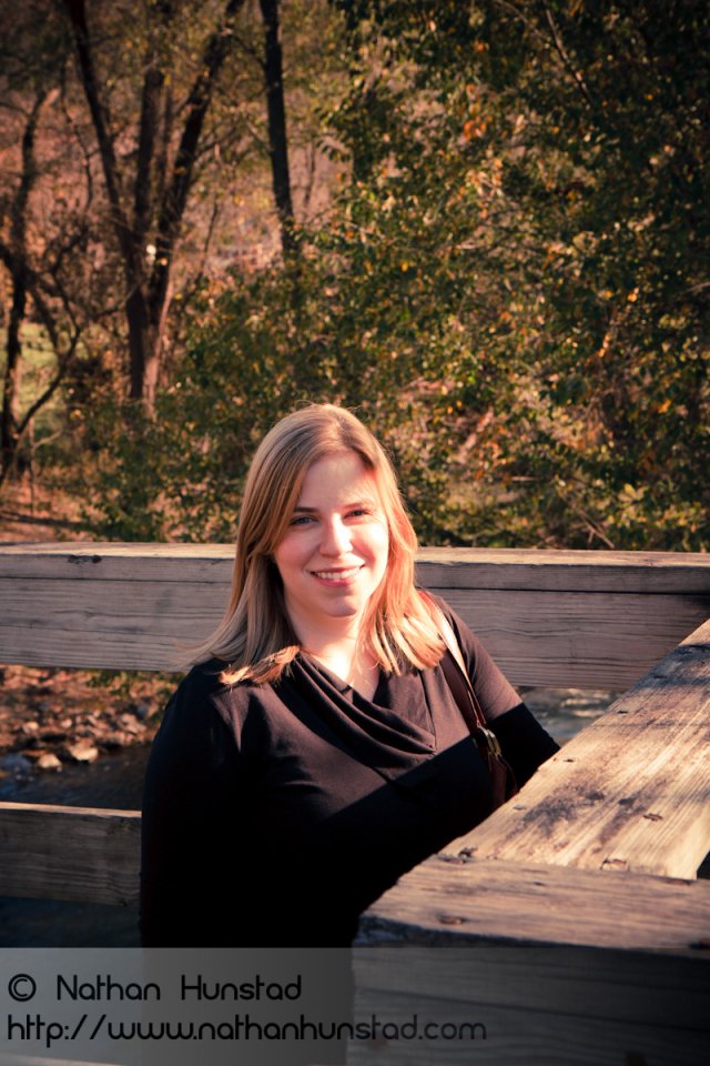 Julia Miller on the bridge